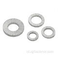 Double Fold Self-Locking Washer Dacromet